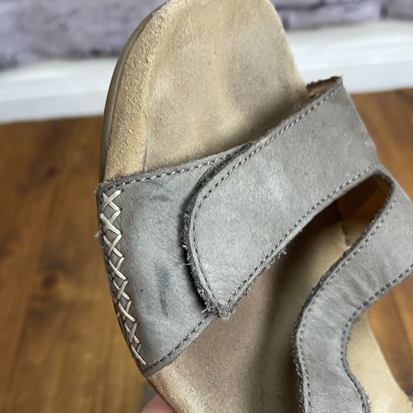 Gabor taupe leather sandals size 38 - Picture 8 of 12